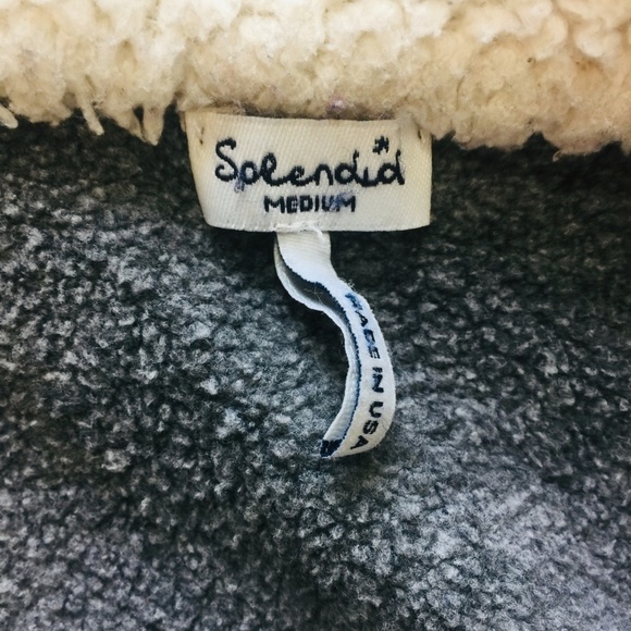 SPLENDID Heather French Terry Moto Jacket M EUC - Picture 5 of 10